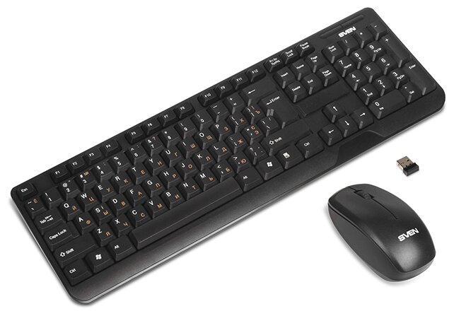 Клавиатура и мышь SVEN Comfort 3300 Wireless Black USB (фото modal 2)