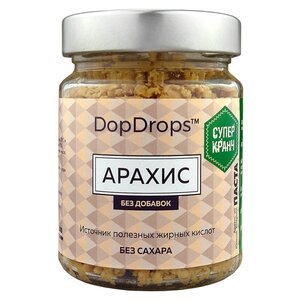 DopDrops Паста ореховая Арахис Супер Кранч стекло (фото modal nav 1)