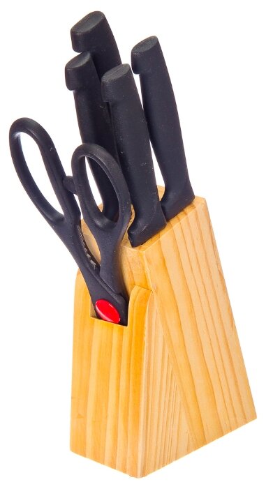 Набор Vetta 4 ножа и ножницы с подставкой (фото modal 1)