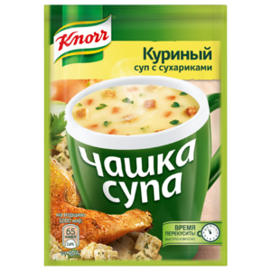 Knorr Чашка супа Куриный суп с сухариками 16 г (фото modal nav 1)