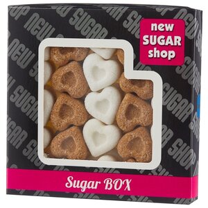 Сахар New SUGAR shop фигурный Sugar BOX Сердечки сахарные тростниковые и белые (фото modal nav 1)