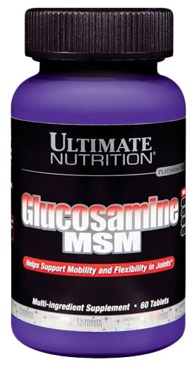 Препарат для укрепления связок и суставов Ultimate Nutrition Glucosamine MSM (60 шт.) (фото modal 1)