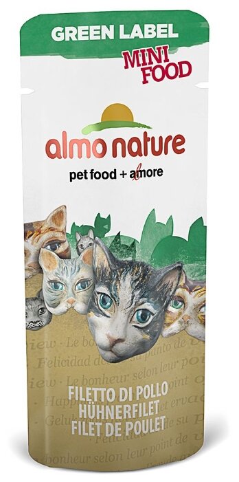 Лакомство для кошек Almo Nature Green Label Mini Food Филе куриное (фото modal 1)