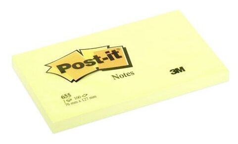 Post-it блок 76х127 мм 100 листов (655) (фото modal 1)