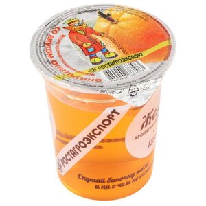 Желе РОСТАГРОЭКСПОРТ ароматизированное со вкусом апельсина 0%, 125 г (фото modal nav 2)