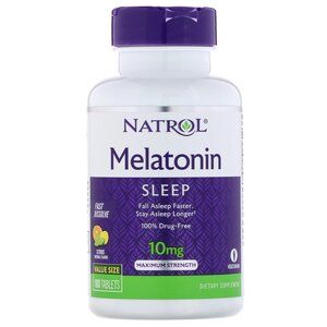 Мелатонин Natrol Melatonin 10 mg Fast Dissolve (100 таблеток) (фото modal nav 1)