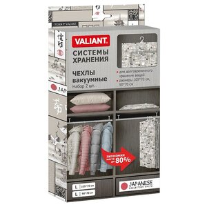Набор вакуумных пакетов Valiant Japanese white JW-VS-10797 90x70 см с клапаном, 2 шт. (фото modal nav 2)