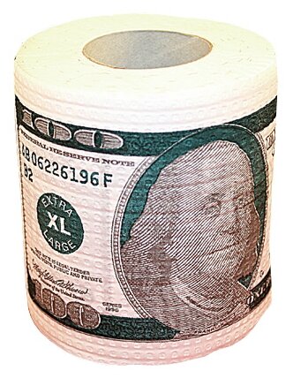 Туалетная бумага Эврика 100 долларов (фото modal 1)
