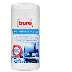 Buro BU-Tscreen влажные салфетки 100 шт. для экрана, для ноутбука (фото modal nav 1)