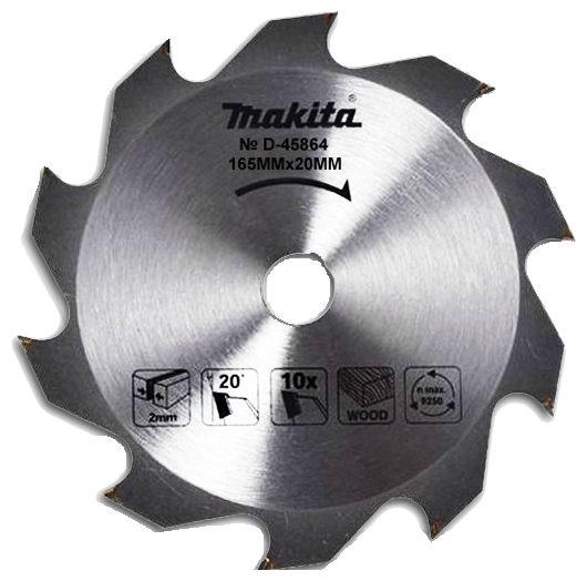 Пильный диск Makita Standard D-45864 165х20 мм (фото modal 1)