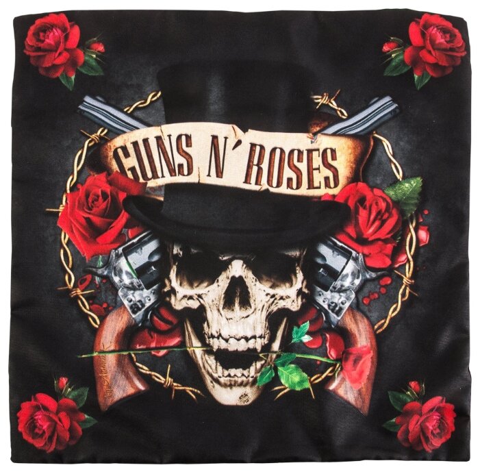 Чехол для подушки Gift'n'Home Guns N' Roses 40х40 см (НВЛ-40 GnR(g)) (фото modal 1)