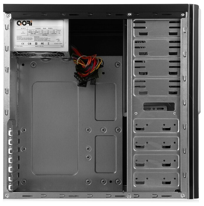 Компьютерный корпус Codegen SuperPower Qori 3337 w/o PSU Black (фото modal 3)
