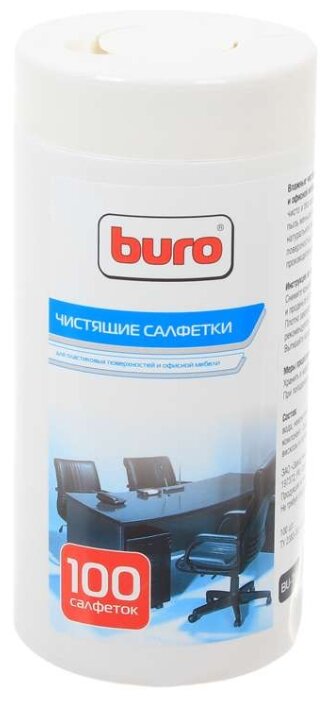 Buro BU-Tsurl влажные салфетки 100 шт. для оргтехники (фото modal 3)