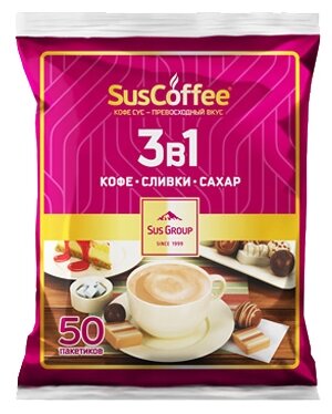 Растворимый кофе SusСoffee 3 в 1, в пакетиках (фото modal 2)