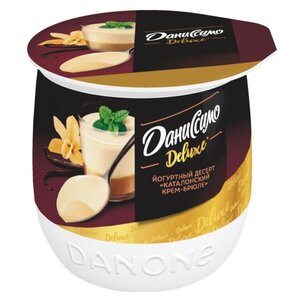 Десерт Даниссимо Deluxe йогуртный со вкусом Каталонский крем-брюле 4.7%, 160 г (фото modal nav 1)