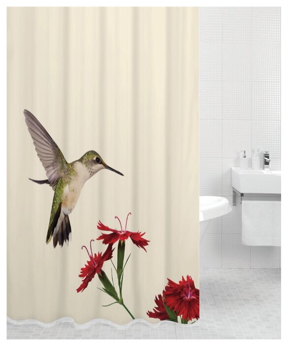 Штора для ванной Bath Plus Hummingbird 180х200 (фото modal 1)