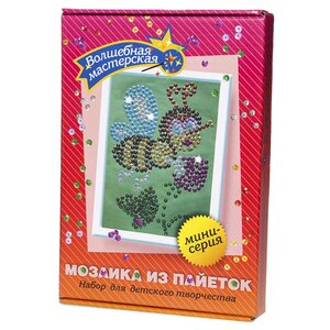 Волшебная Мастерская Мозаика из пайеток Пчелка М004 (фото modal nav 2)