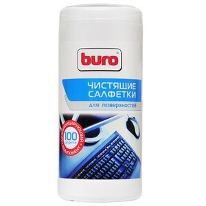 Buro BU-Tsurface влажные салфетки 100 шт. для оргтехники (фото modal nav 1)
