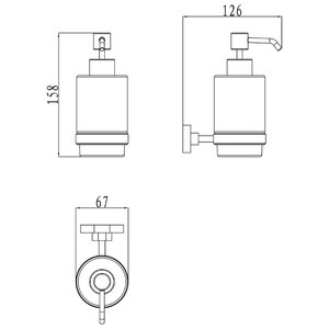 Дозатор для жидкого мыла RAVAK Chrome CR 231.00 (фото modal nav 4)