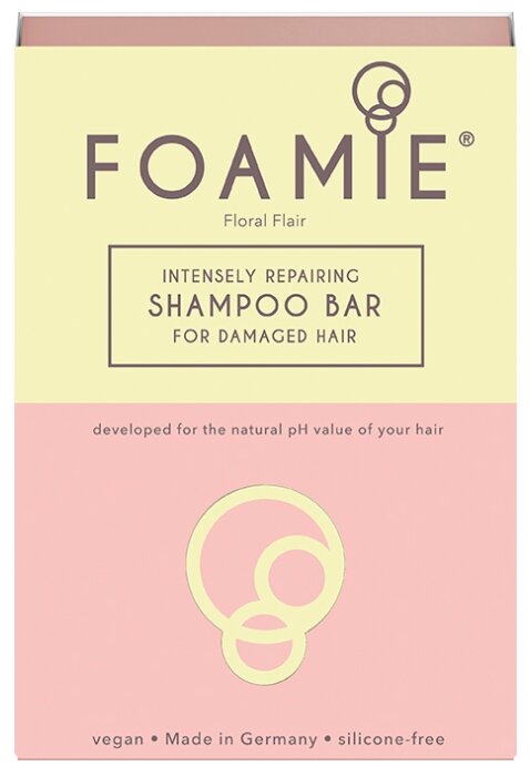 Твердый шампунь Foamie Floral Flair для поврежденных волос, 83 гр (фото modal 1)