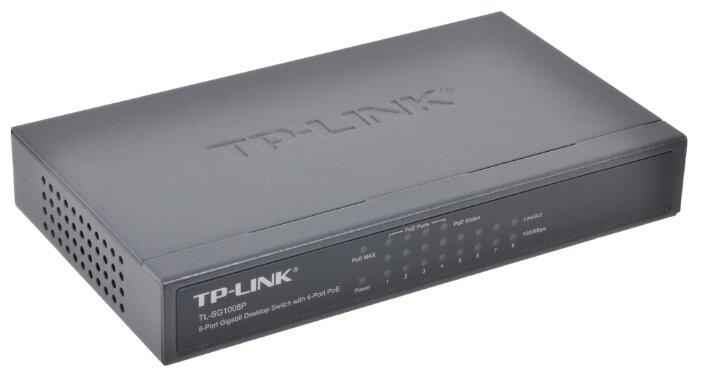 Коммутатор TP-LINK TL-SG1008P (фото modal 3)