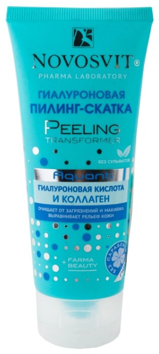 Novosvit пилинг-скатка для лица Aquanti гиалуроновая кислота и коллаген (фото modal 1)