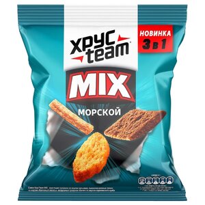 ХРУСteam сухарики ржано-пшеничные Mix Морской 3 в 1, 100 г (фото modal nav 1)
