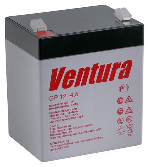 Аккумуляторная батарея Ventura GP 12-4.5 4.5 А·ч (фото modal 1)
