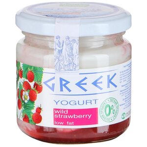 Йогурт Healthy products греческий greek обезжиренный с наполнителем земляника 0%, 165 г (фото modal nav 1)