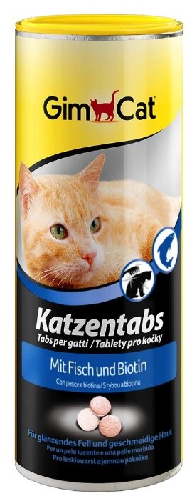 Лакомство для кошек GimCat Katzentabs с рыбой (фото modal 1)