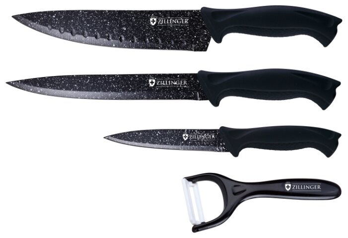 Набор Zillinger 3 ножа и овощечистка ZL-813 (фото modal 1)