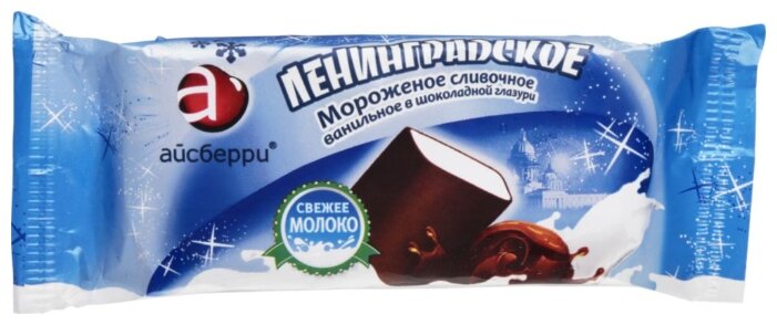 Мороженое Ленинградское сливочное в шоколадной глазури 80 г (фото modal 1)