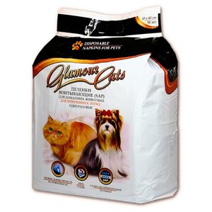 Пеленки для собак впитывающие Glamour Cats SAP 60х45 см (фото modal nav 2)