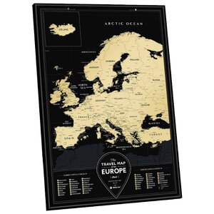 1DEA.me Скретч Карта Европы Black (фото modal nav 1)