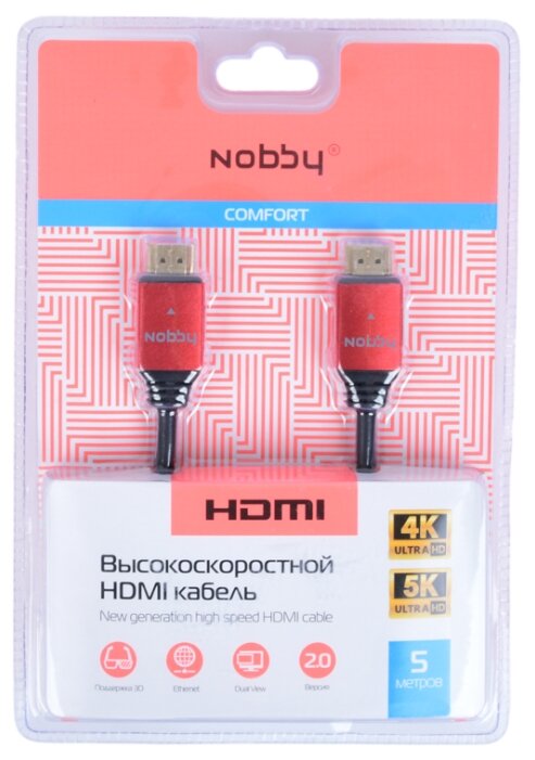 Кабель Nobby Comfort HDMI-HDMI (NBС-HC) (фото modal 5)
