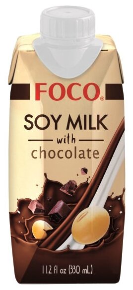 Молоко соевое FOCO Soy milk with chocolate (фото modal 1)