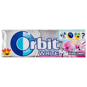 Жевательная резинка Orbit White Bubblemint, без сахара 13,6 г (фото modal nav 2)