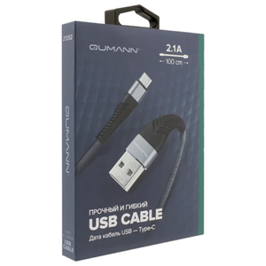 Кабель Qumann USB - USB Type C 1 м (фото modal nav 7)