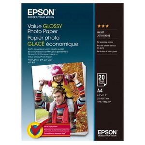 Бумага A4 20 шт. Epson Value Glossy Photo Paper (фото modal nav 1)