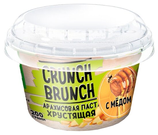 Crunch Brunch Арахисовая паста Хрустящая с мёдом (фото modal 1)
