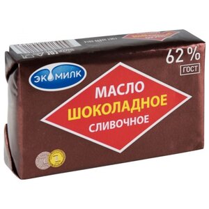 Экомилк Масло сливочное шоколадное 62%, 180 г (фото modal nav 1)