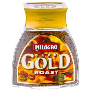 Кофе растворимый Milagro Gold Roast сублимированный, стеклянная банка (фото modal nav 1)