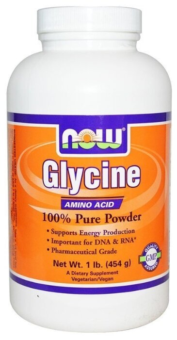 Аминокислота NOW Glycine Pure (454 г) (фото modal 1)