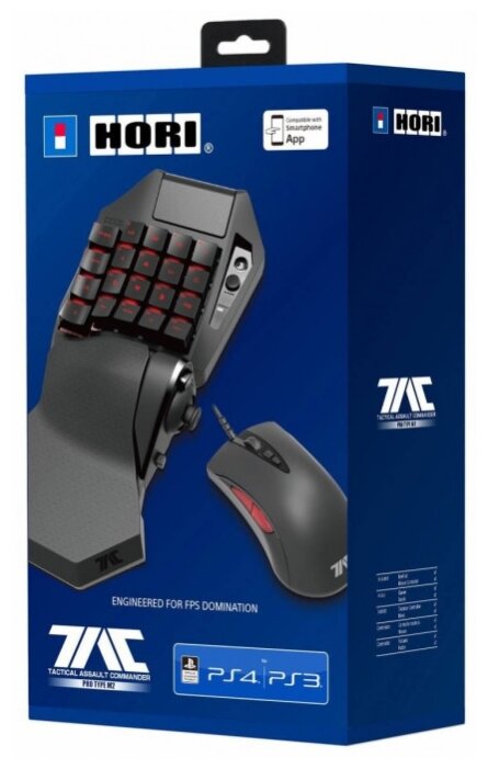 Клавиатура и мышь HORI T.A.C. PRO TYPE M2 Black USB (фото modal 3)
