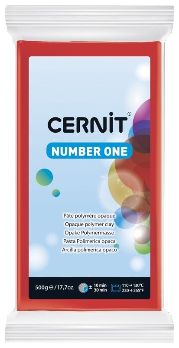 Полимерная глина Cernit Number One рождественская красная (463), 500 г (фото modal 1)