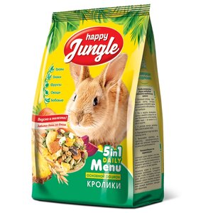 Корм для кроликов Happy Jungle 5 in 1 Daily Menu Основной рацион (фото modal nav 1)