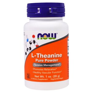 Аминокислота NOW L-Theanine Powder (28 г) (фото modal nav 1)