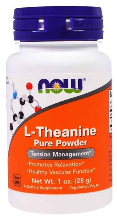 Аминокислота NOW L-Theanine Powder (28 г) (фото modal 1)