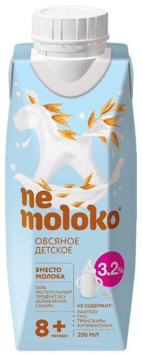 Напиток овсяный Nemoloko, с 8 месяцев (фото modal 1)