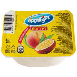 Йогурт Фругурт персик 2.5%, 250 г (фото modal nav 2)